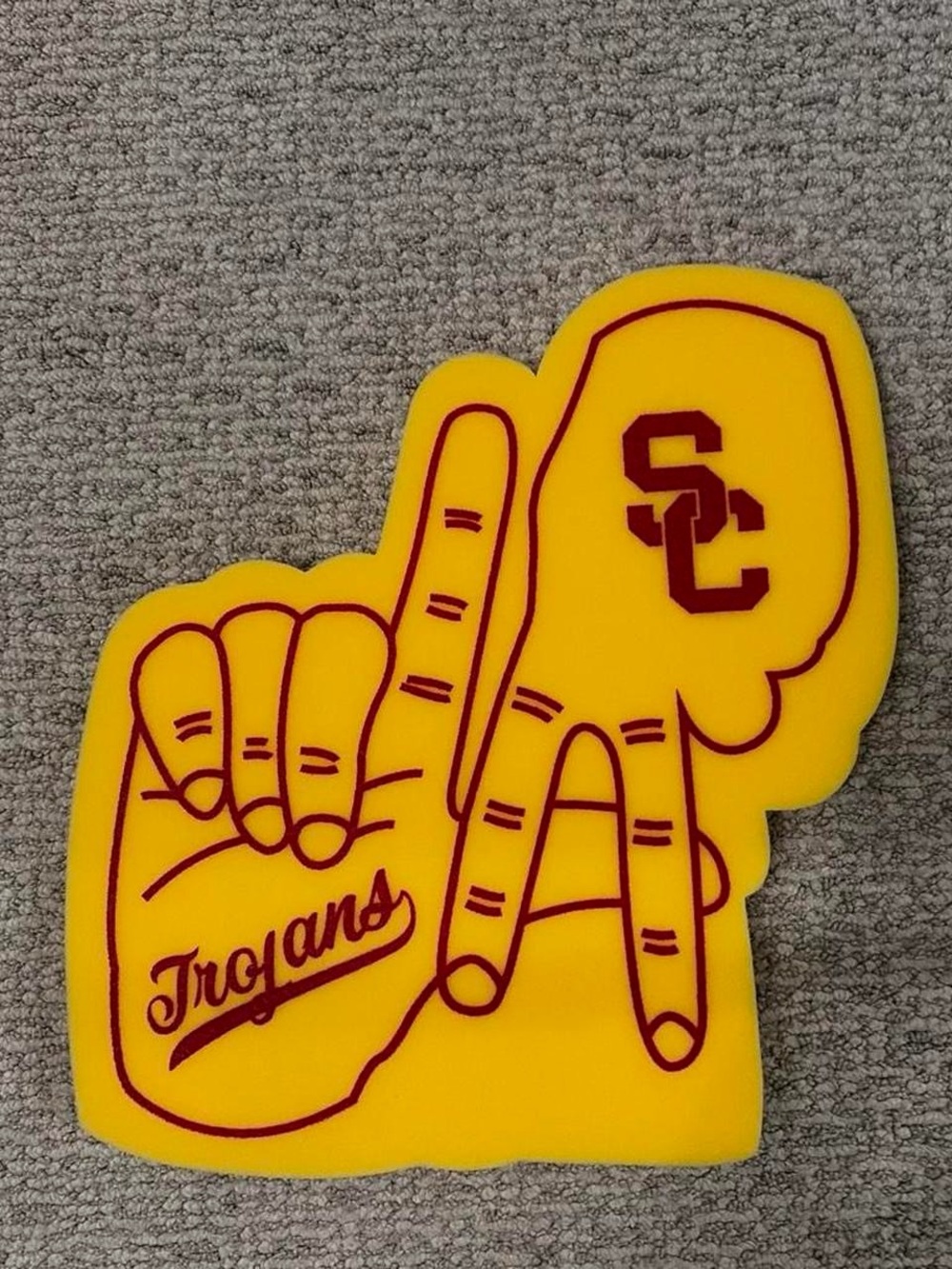 USC Trojans Yellow Foam Hand Fan